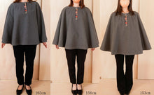 画像をギャラリービューアに読み込む, 着物生地配色ポンチョ