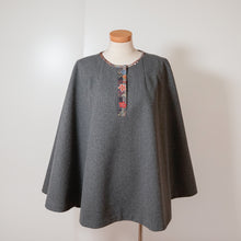画像をギャラリービューアに読み込む, 着物生地配色ポンチョ